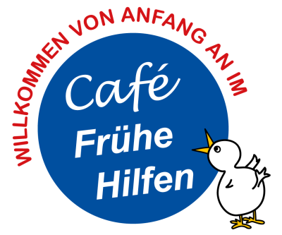 Logo Café Frühe Hilfen mit weißem Kücken
